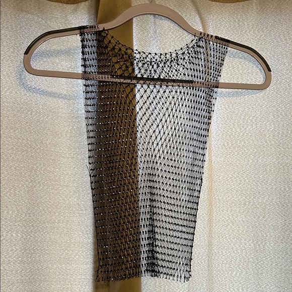 SHEIN Tops - SHEIN Black Mesh Tank Top